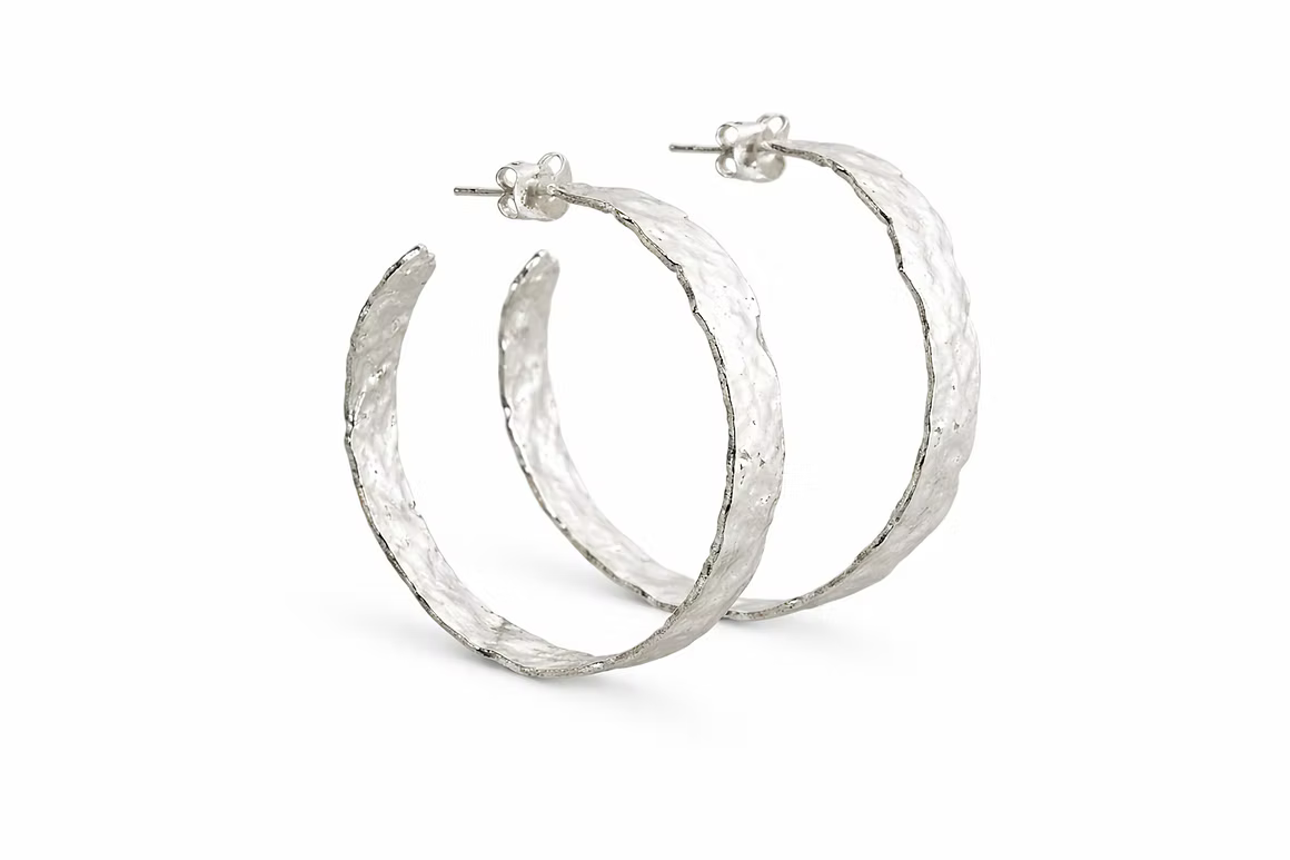 Plated Hoops - Silver