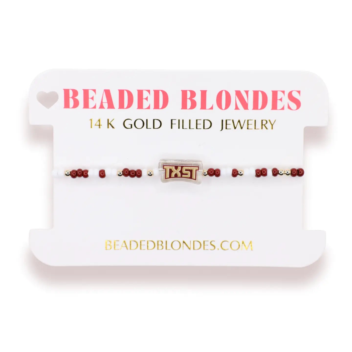 Txst Logo Bracelet On Color