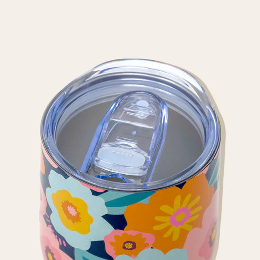 12 oz Wine Tumbler | Bright & Bloomy