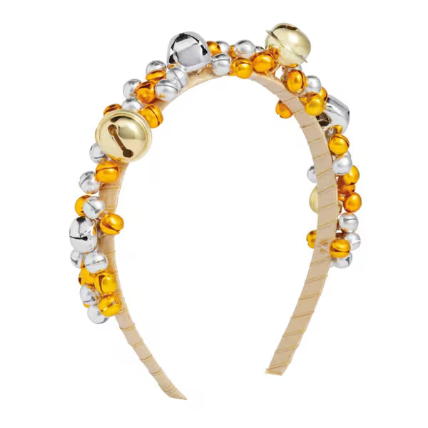 Gold & Silver Jingle Bell Headband