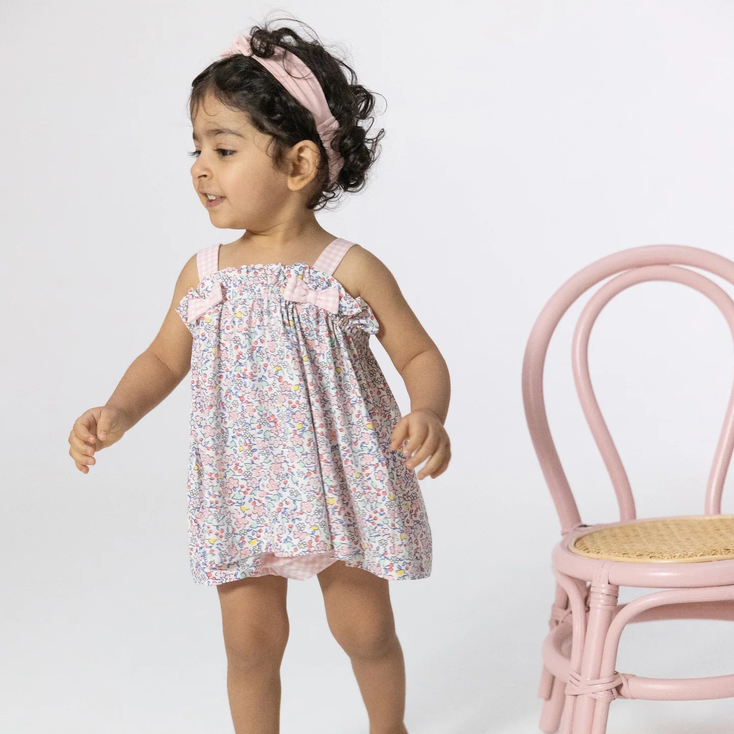 Elizabeth's Garden | Top with Bows and Ruffle Leg Bloomer
