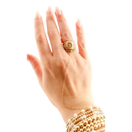 Beaded Hand Chain