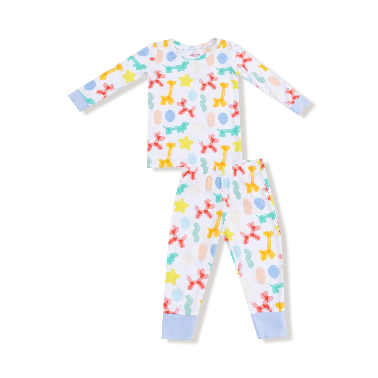 Balloon Animals Blue Long Sleeve Loungewear Set