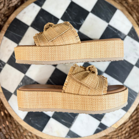 Sunda Platform Sandal | Tan