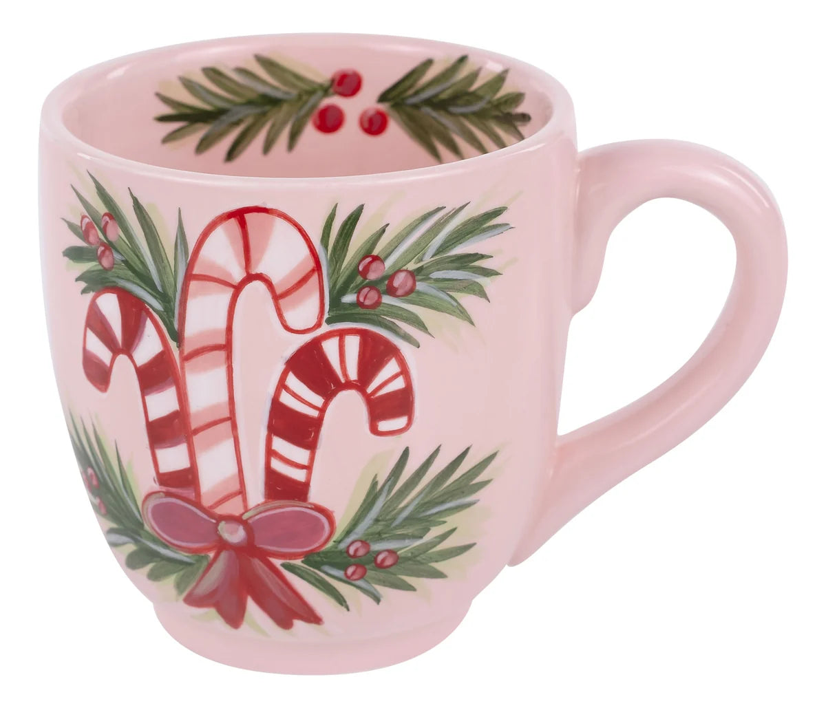 Candy Canes and Holly Mug