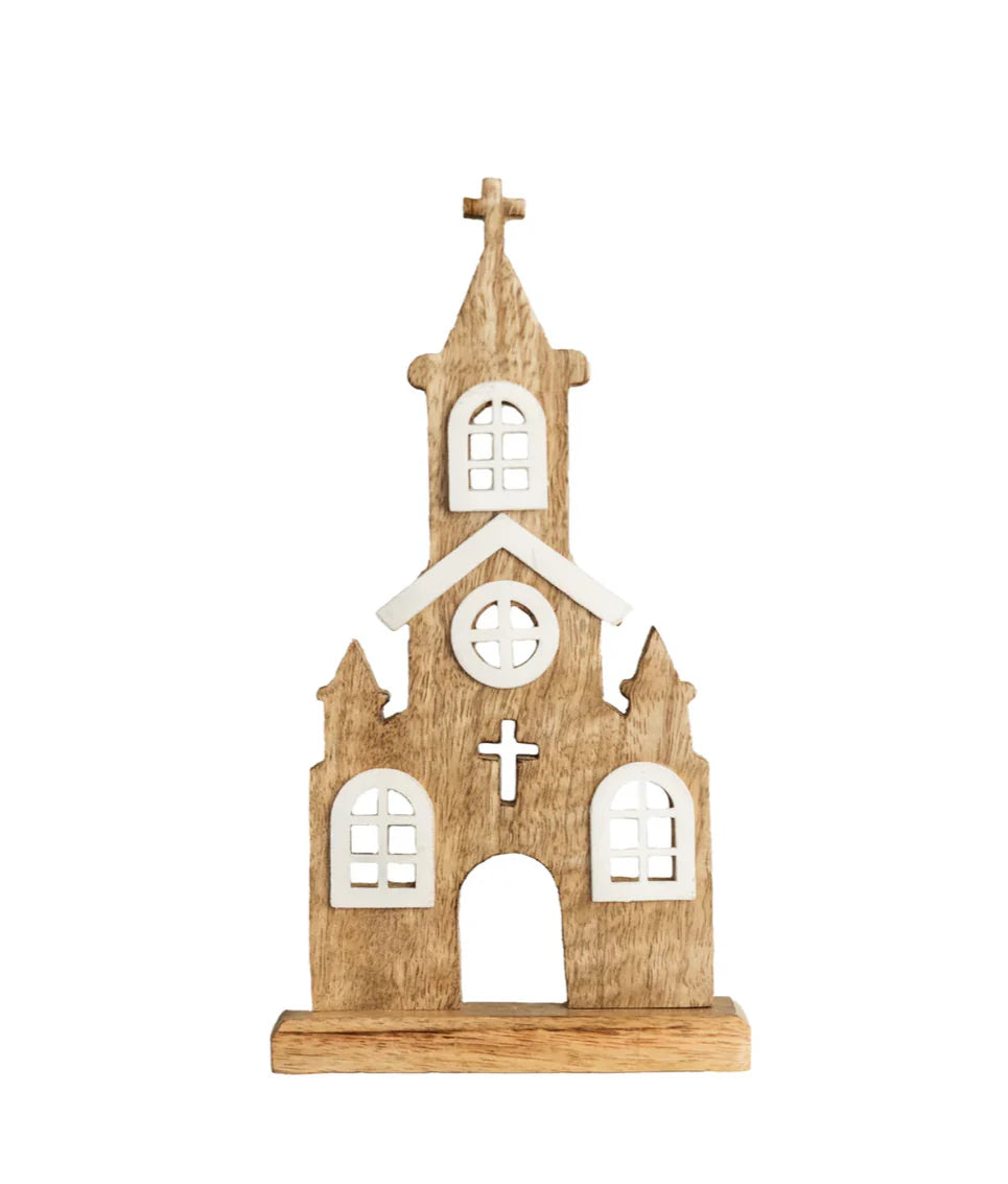 White/Wood Small Church