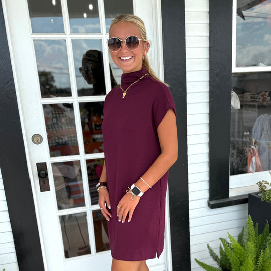 Steph Dress | Maroon