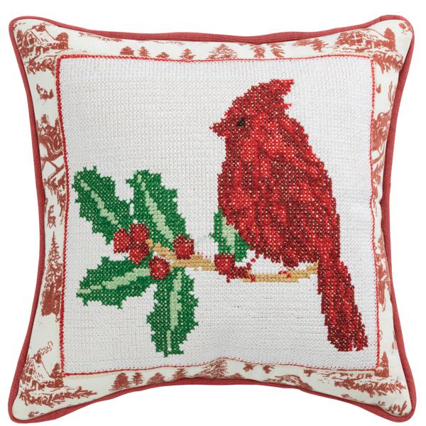 Square Cardinal Pillow