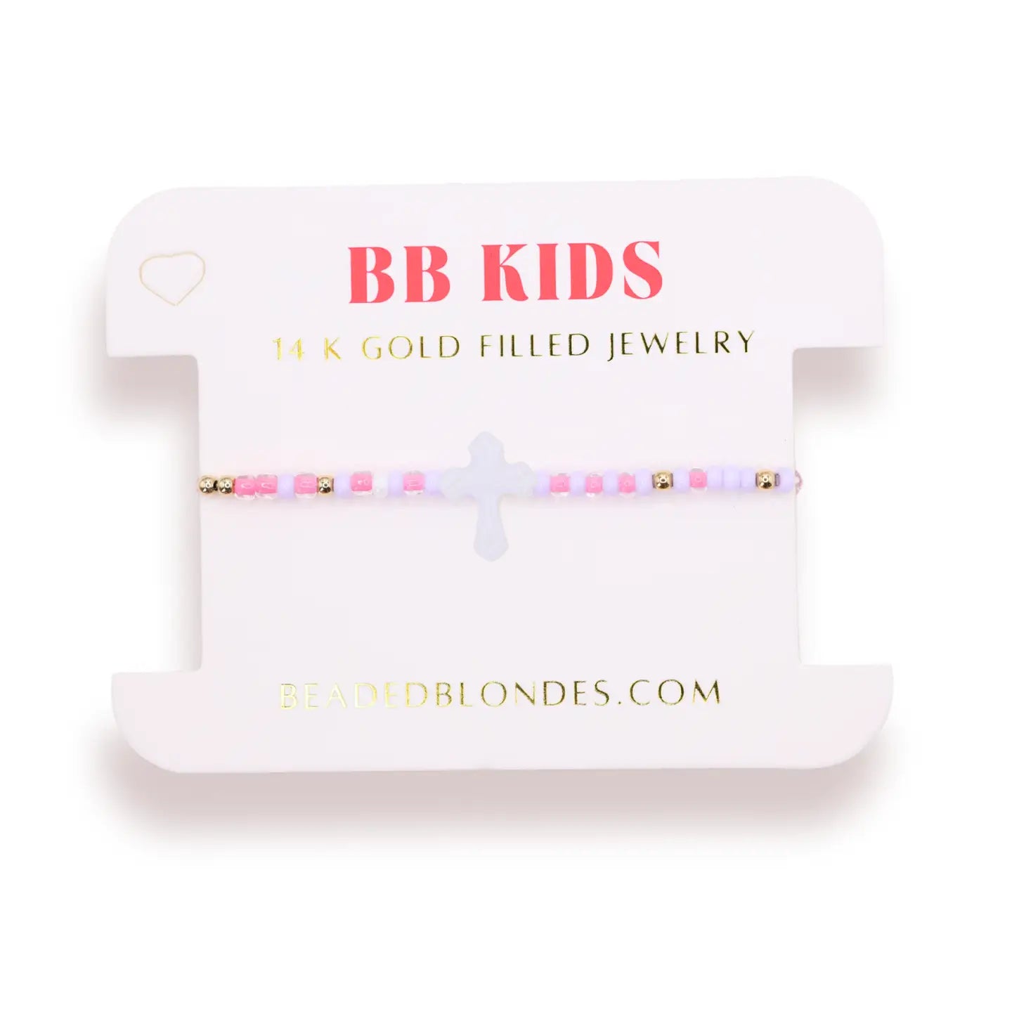 Lilac Cross Bracelet On Color (Kids Size)