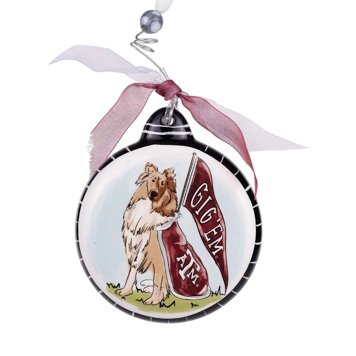 Texas A&M Mascot Puff Ornament