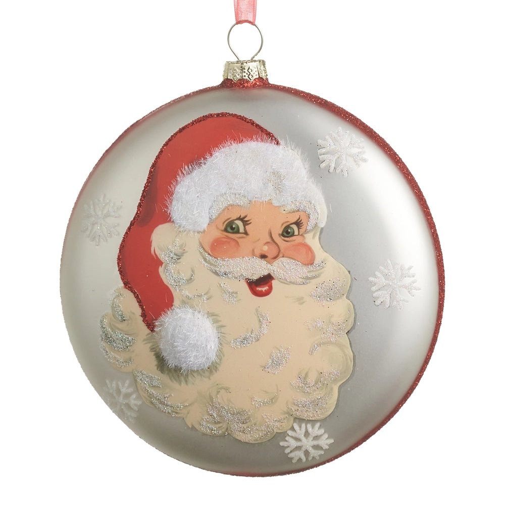 4.75" Santa Baby Disc Ornament