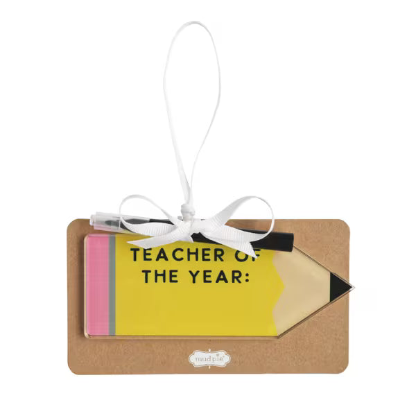Pencil Personalize Me Ornament Set