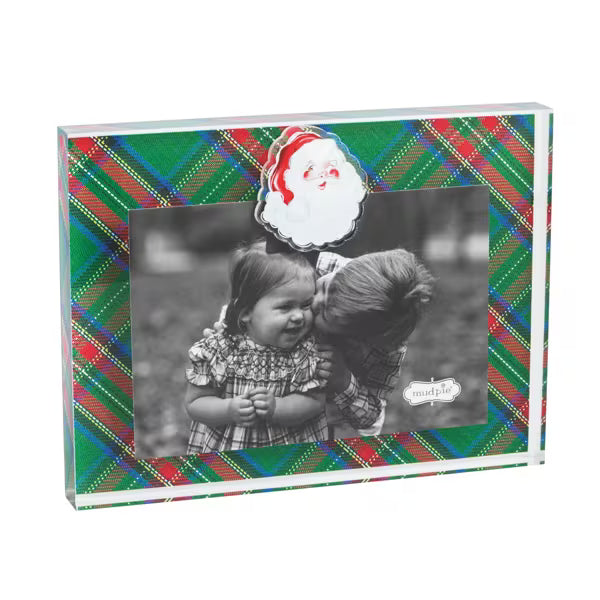 Santa Tartan Acrylic Magnet Frame