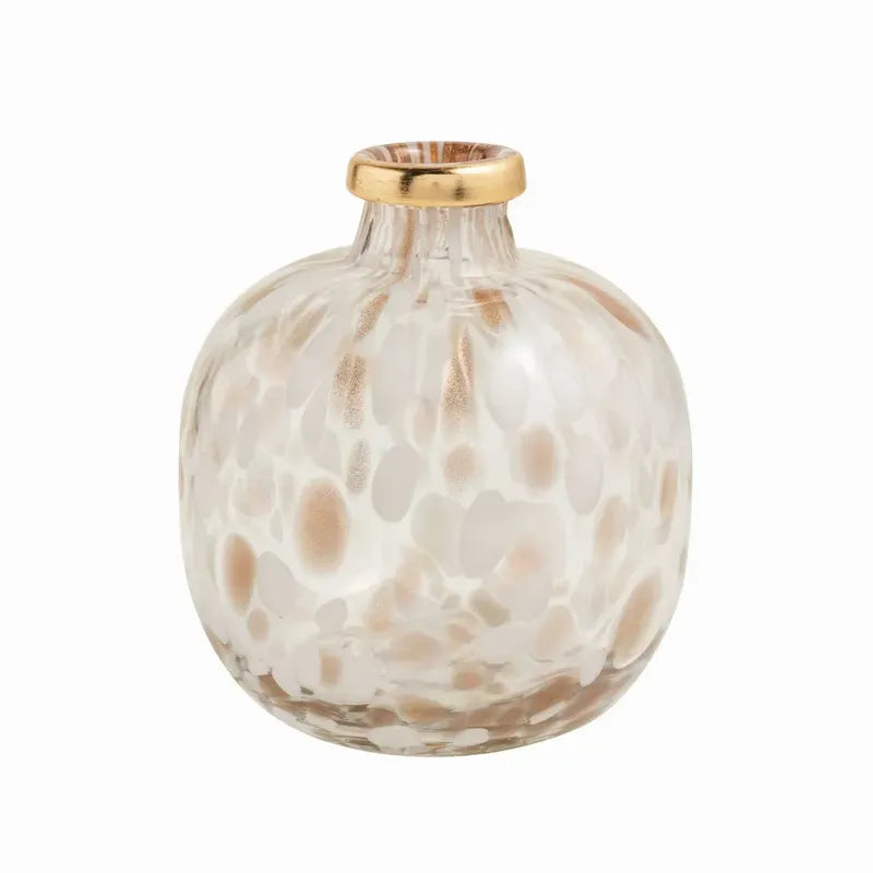 White Tortoise and Gold Vase | Large