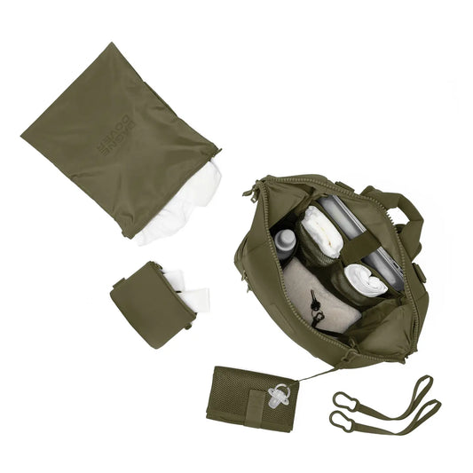 Indi Diaper Backpack in Dark Moss | Large