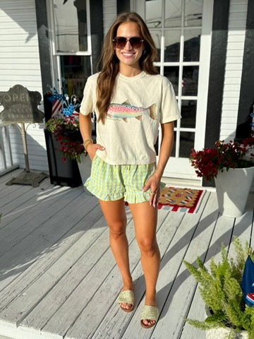 Lemon Drop Ruffle Short