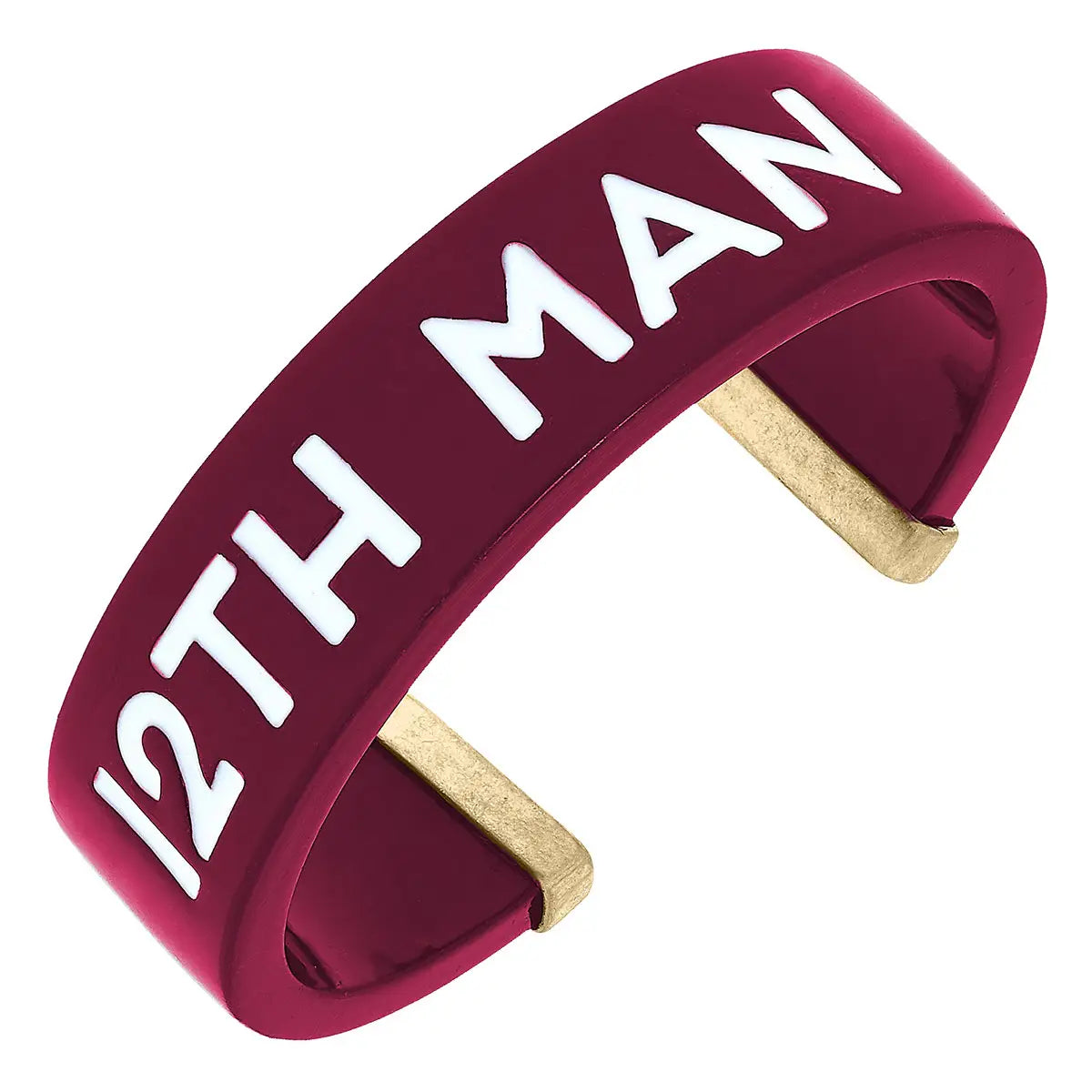 Texas A&M Aggies Resin Cuff Bracelet in Maroon