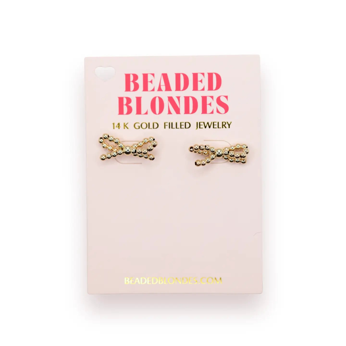Gold Bow Earrings