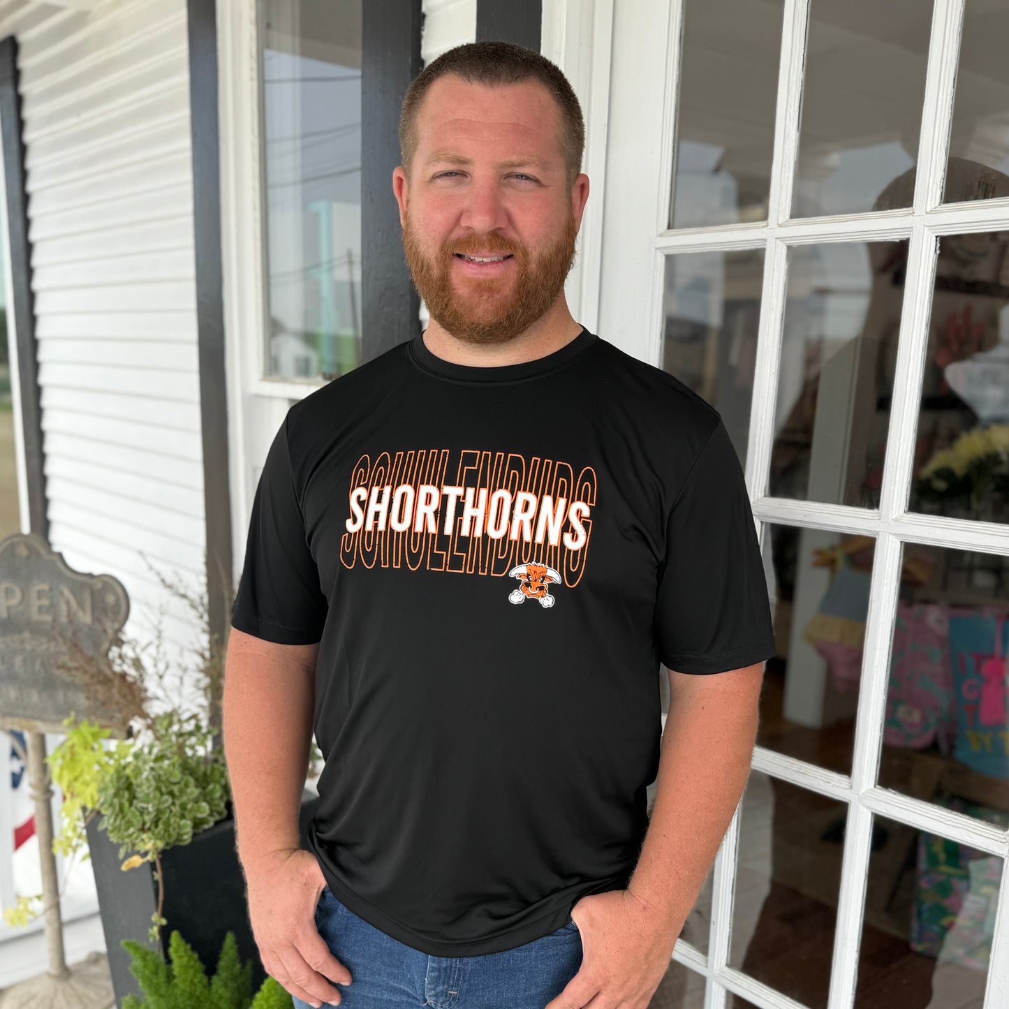 Schulenburg Shorthorns Tee | Black | Dri-Fit