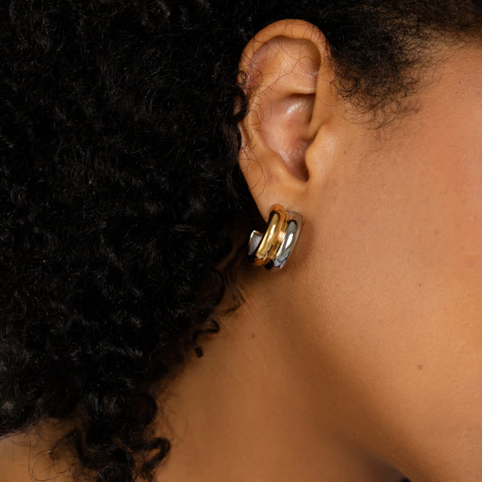 Waterproof Twin-Tone Hoops