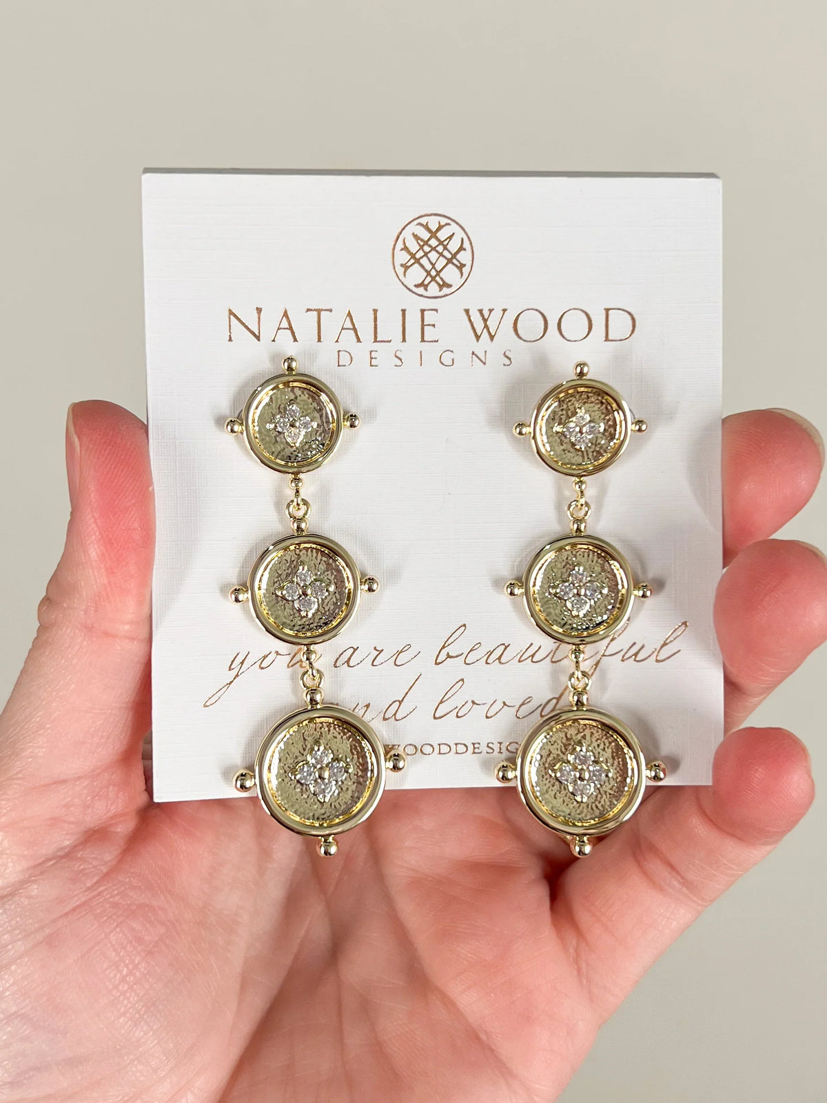 Legacy Coin Statement Earrings in Gold