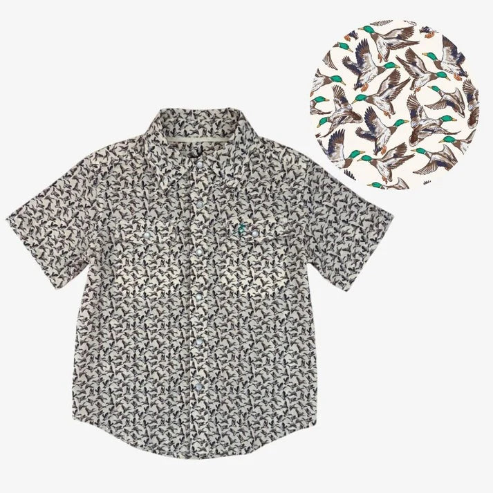 cooper performance field shirt || delta wings (child)