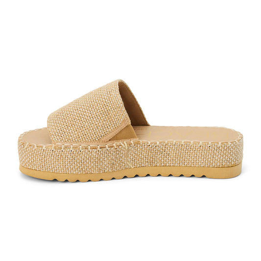 Del Mar Platform Sandal | Gold Speckle