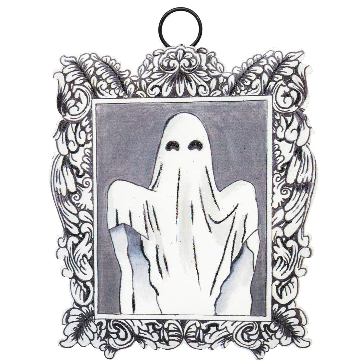 Mini Square Baroque Ghost Charm