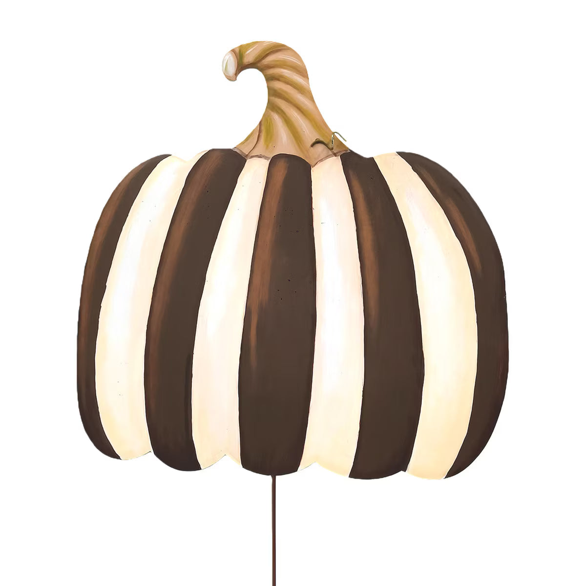 Large Chocolate Striped Pumpkin