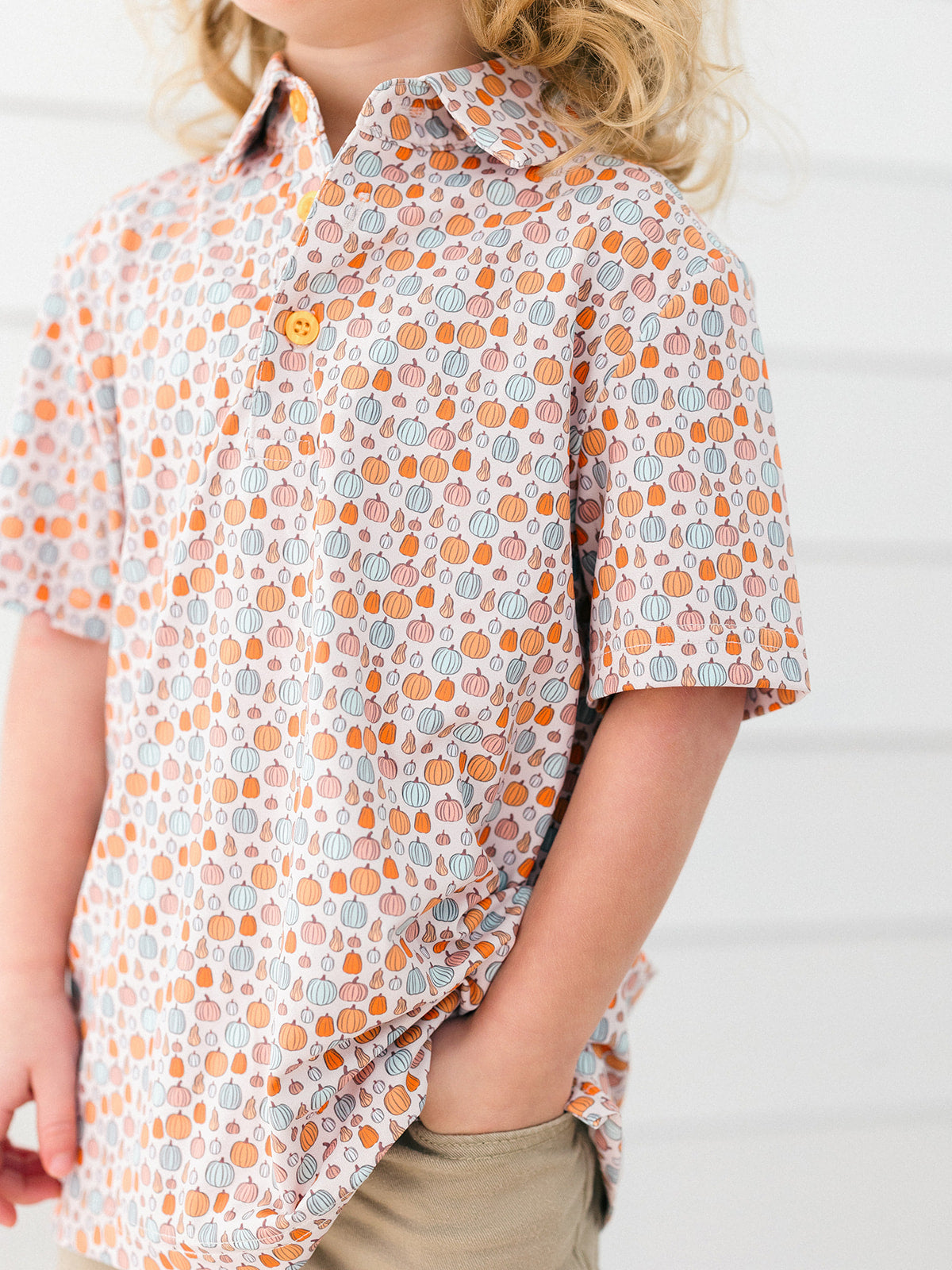 Orange Pumpkin Polo