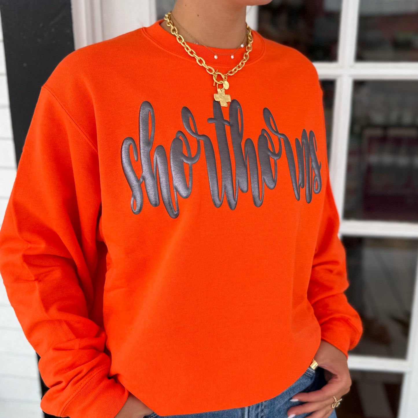 Shorthorns Crewneck | Orange