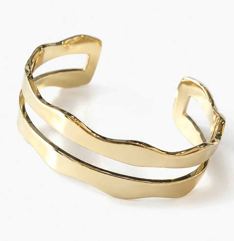 Solaris Mini Cuff Bracelet in Gold