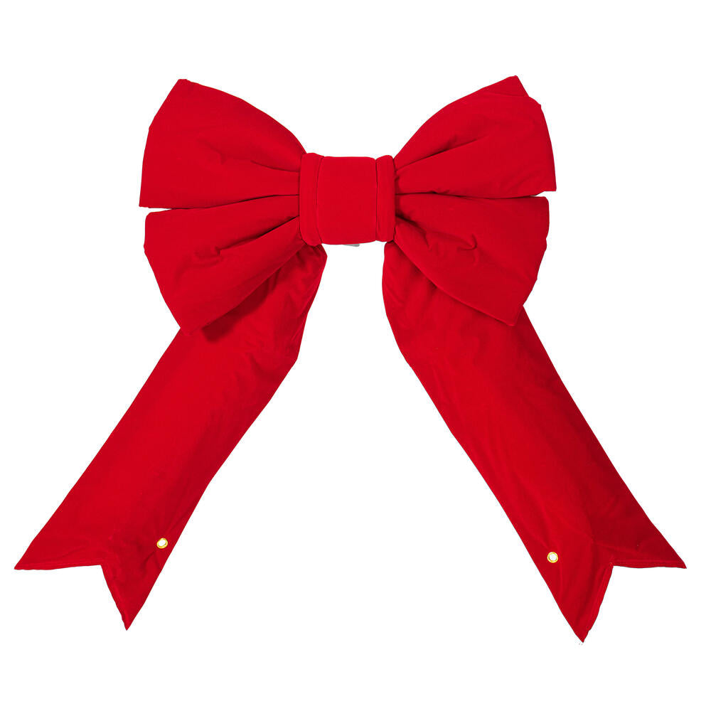 24" x 30" Red Velvet Outdoor Bow