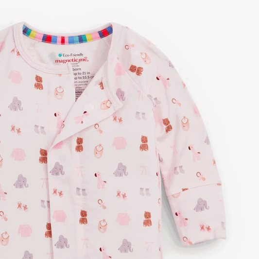 Nursery Nostalgia Pink | Modal Magnetic Convertible Coverall