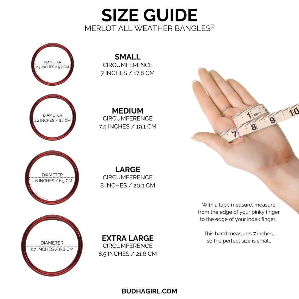 Merlot All Weather Bangles® (AWB®) - Set of 6