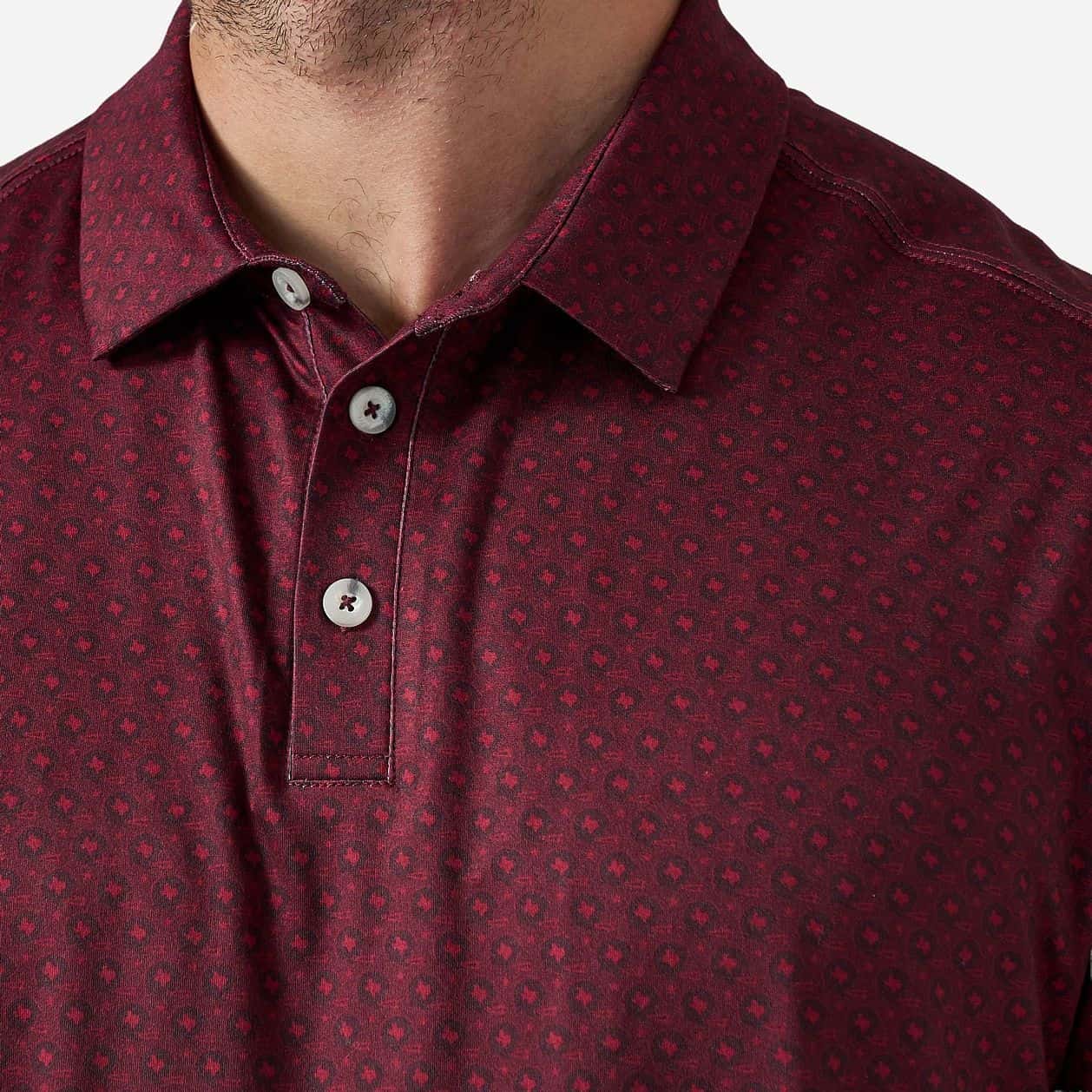 Performance Polo | Vintage Helmets | Maroon