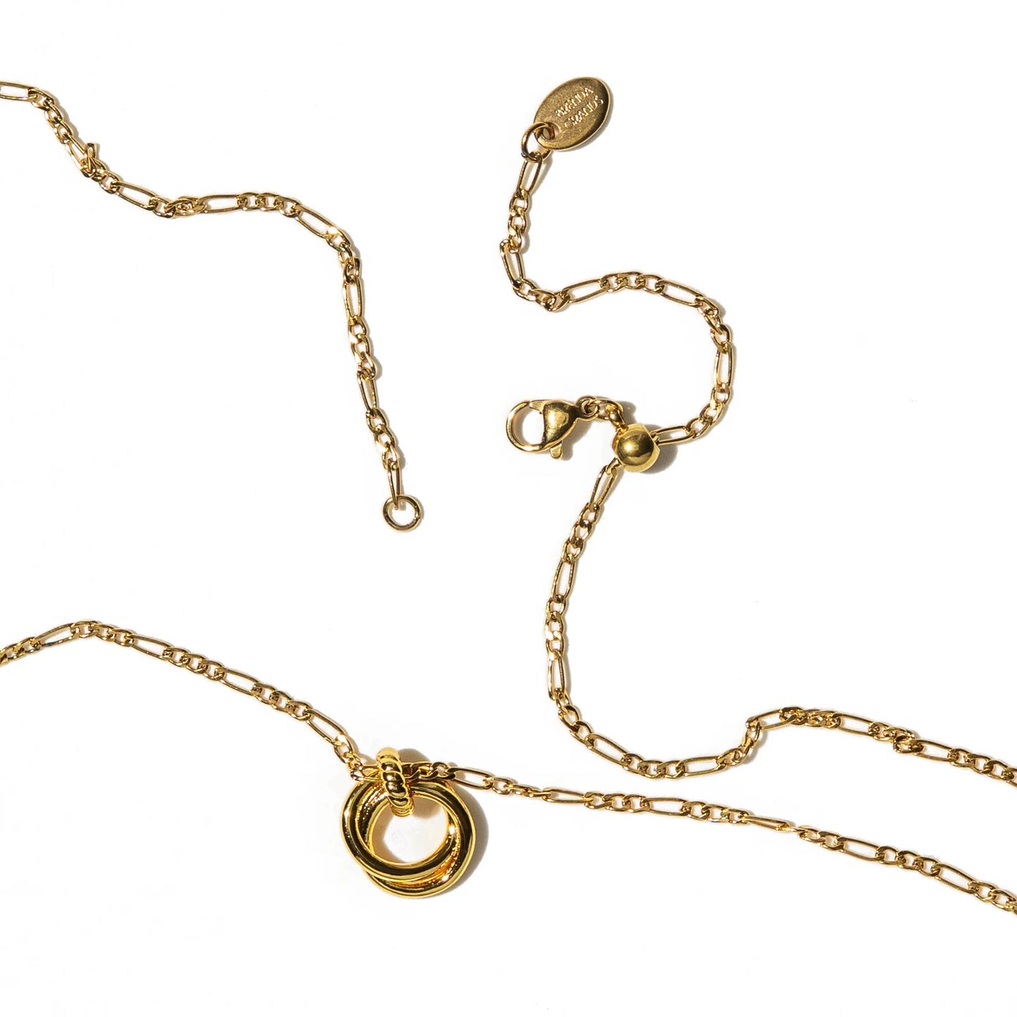 18K Looped Duo Link Necklace