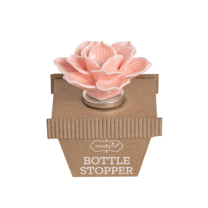 Pink Flower Bottle Stopper