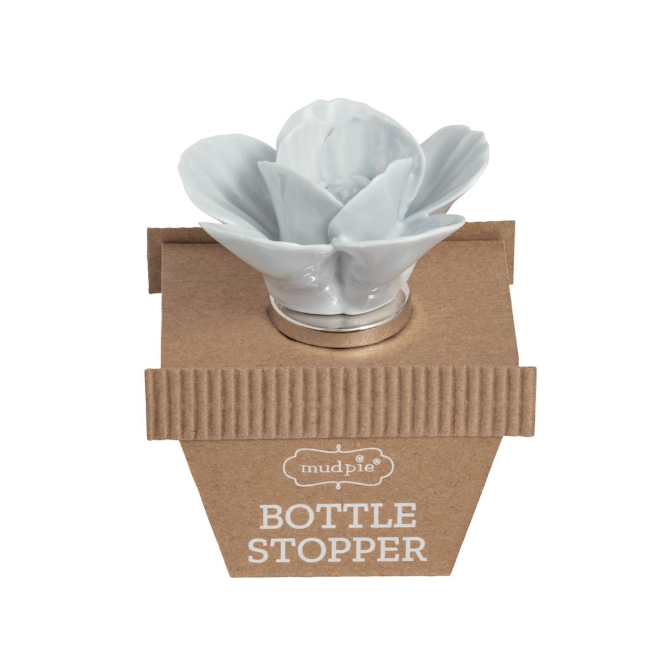 Blue Flower Bottle Stopper