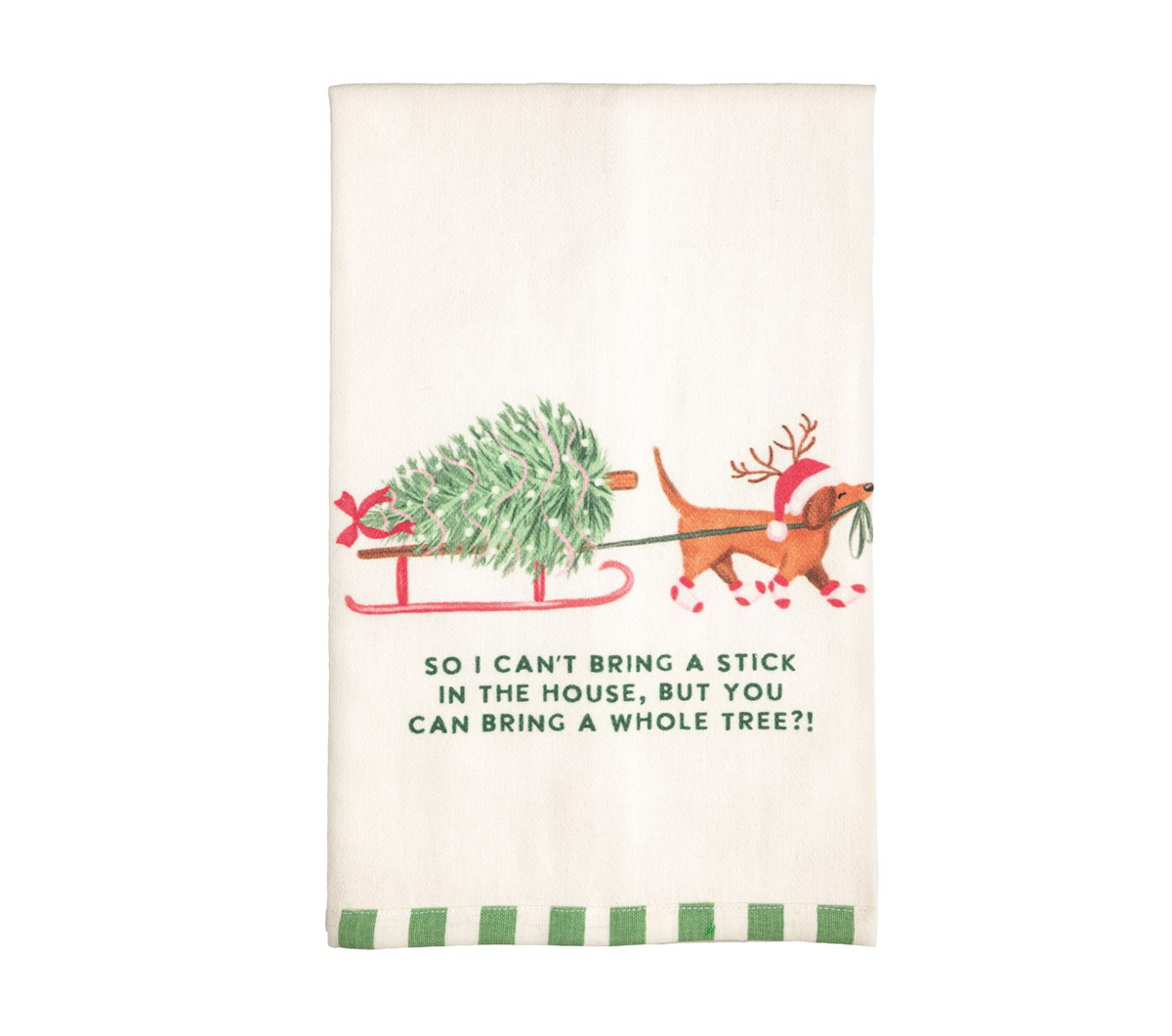 So I Can't Bring Christmas Pet Pattern Hem Towel