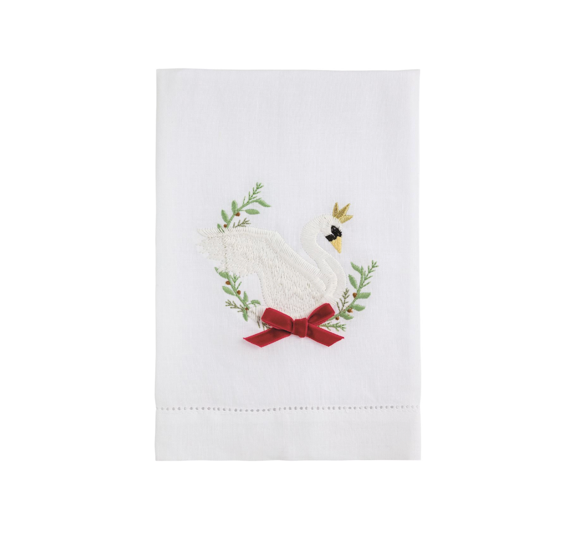 Swan Embroidered Towel