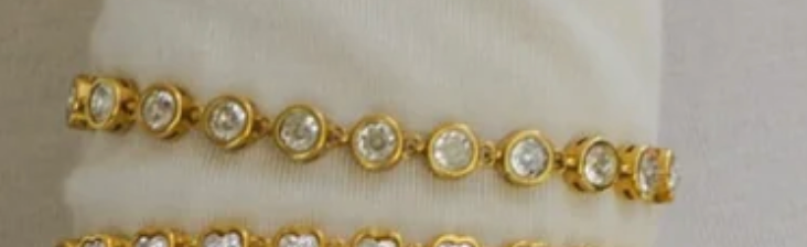 Chunky Circle Tennis bracelet adjustable Slider