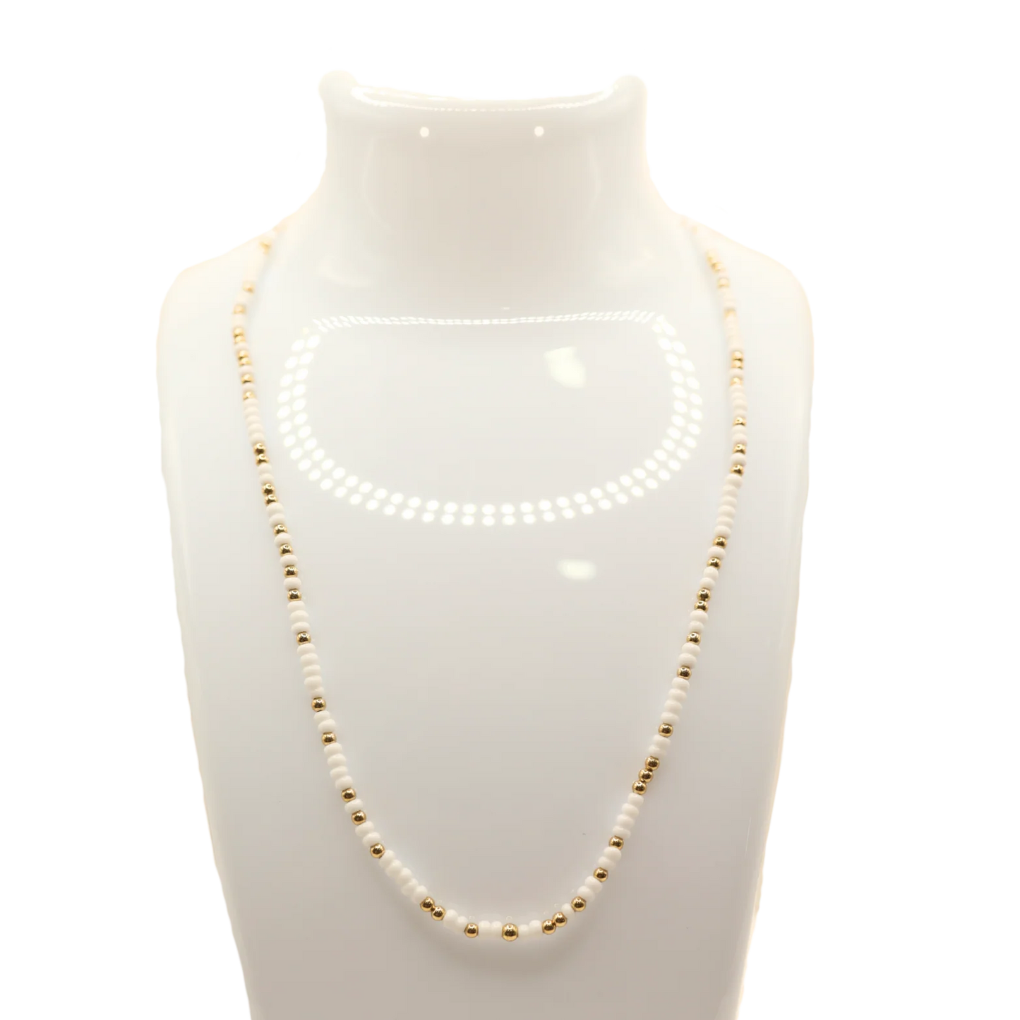 White Sprinkle Necklace | 16 inch
