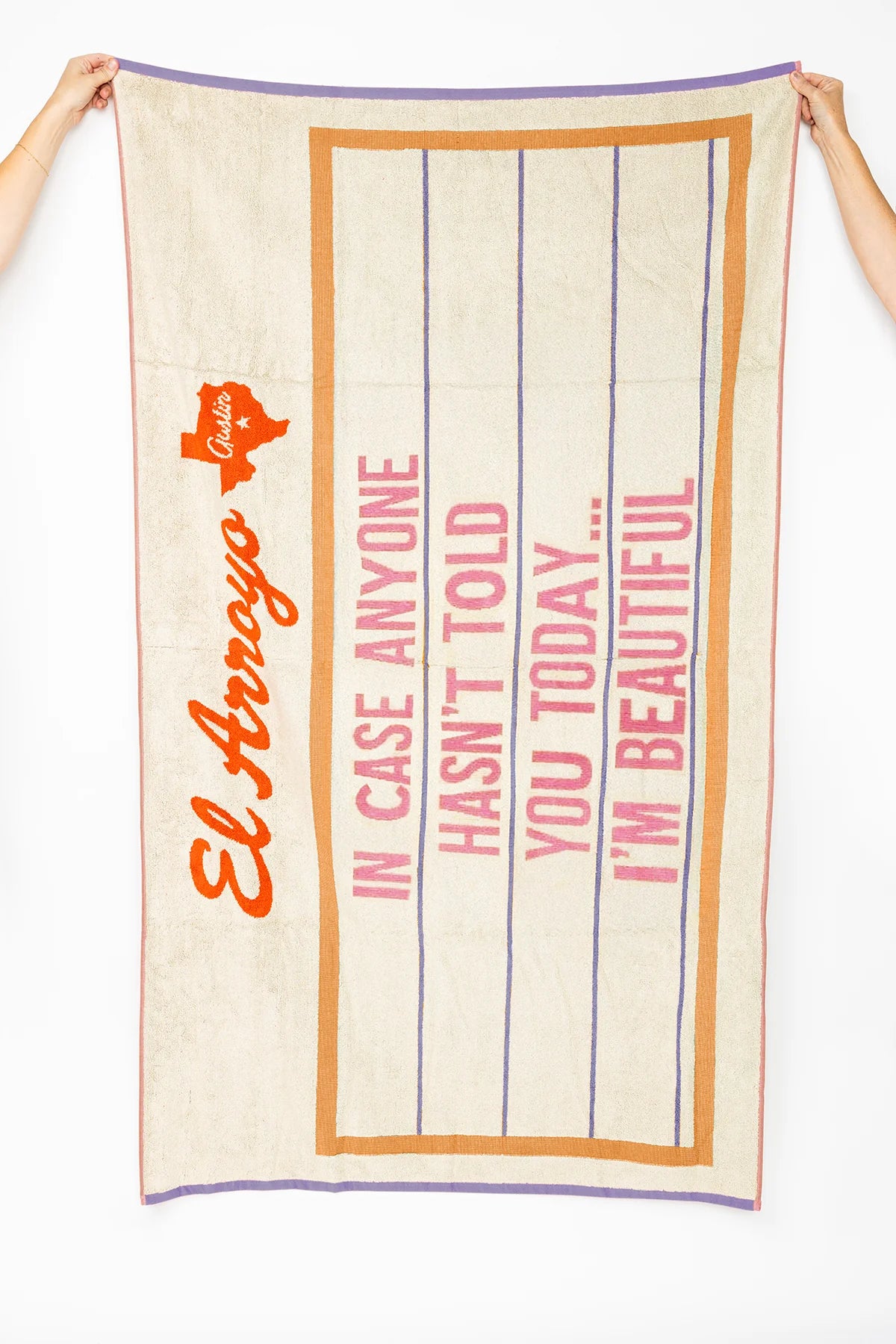 Beach Towel - 36" x 70" - I'm Beautiful