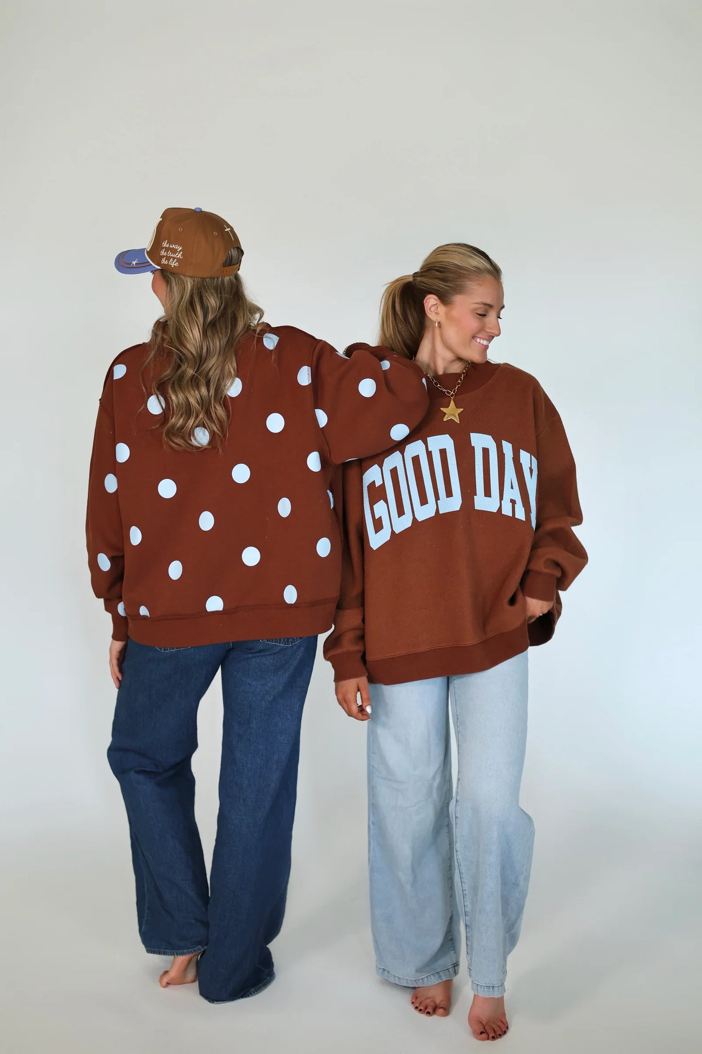 Good Day 2-Sided Mock Sweatshirt