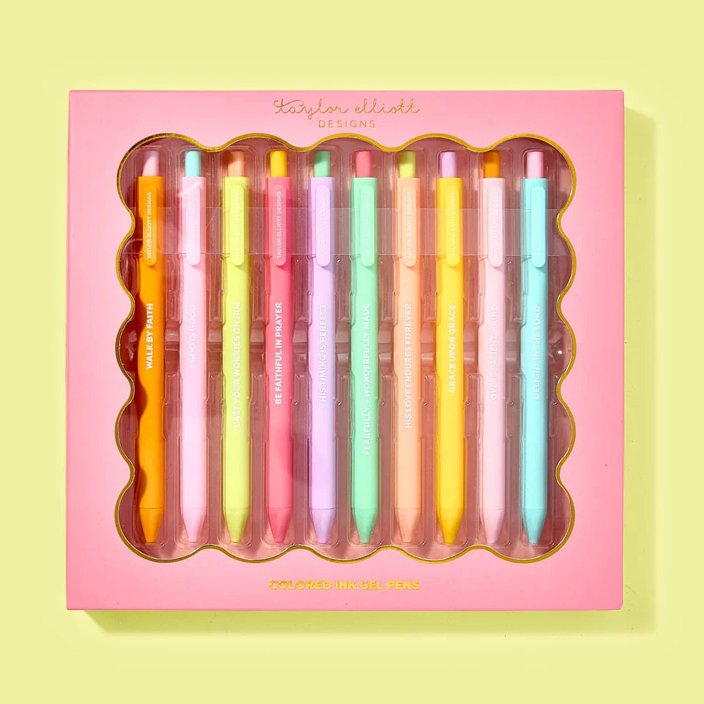 Faith Colored Gel Pens | Set of 10
