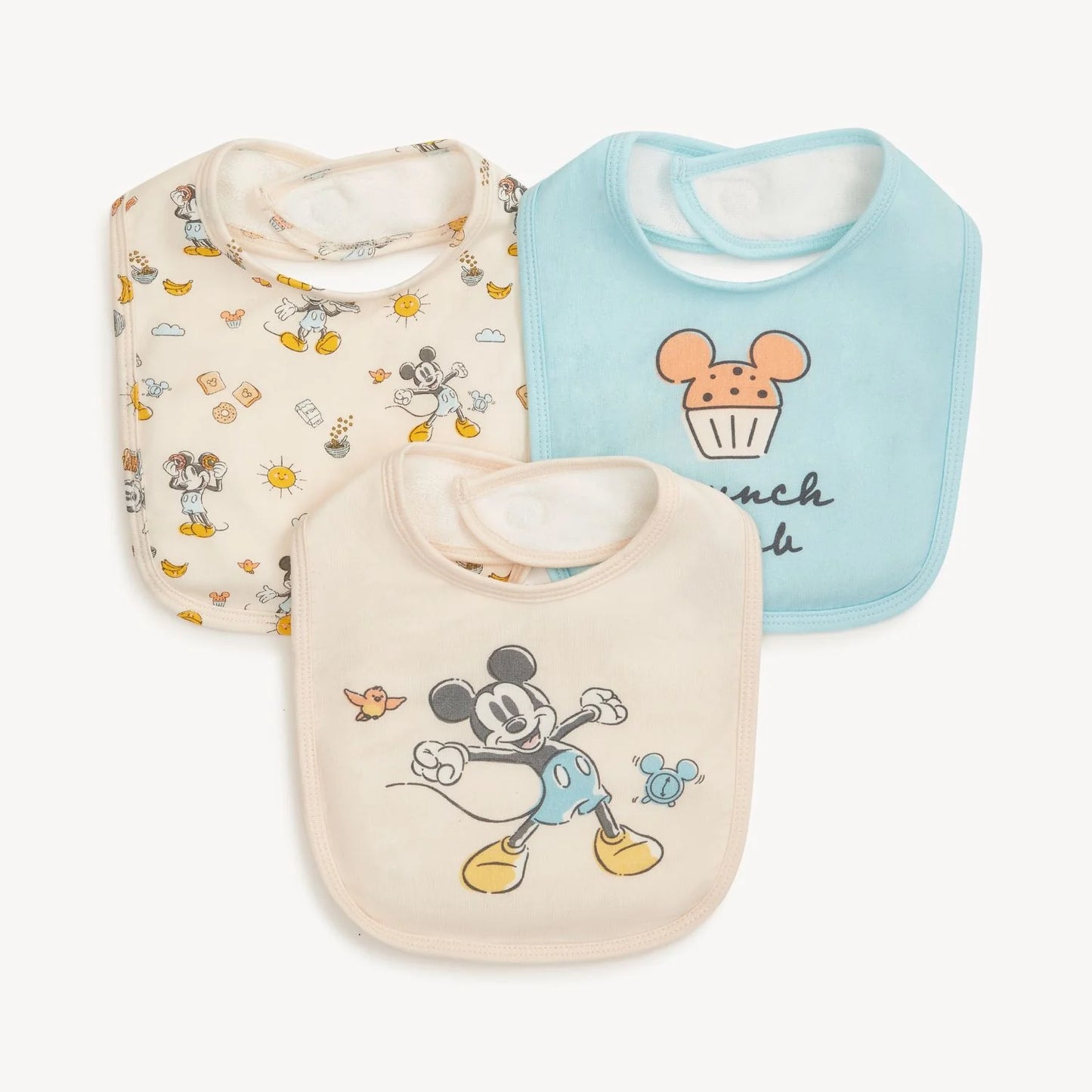 Disney | Magnetic Me Mickey Brunch Bunch modal magnetic stay dry infant bib 3-pack