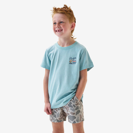 Youth Short Sleeve Tee | Tackle Shop | Sky Blue