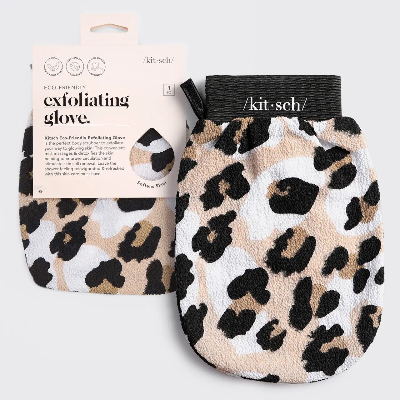 Eco-Friendly Exfoliating Glove | Leopard