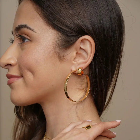 Statement Hammered Hoops | Brenda Grands